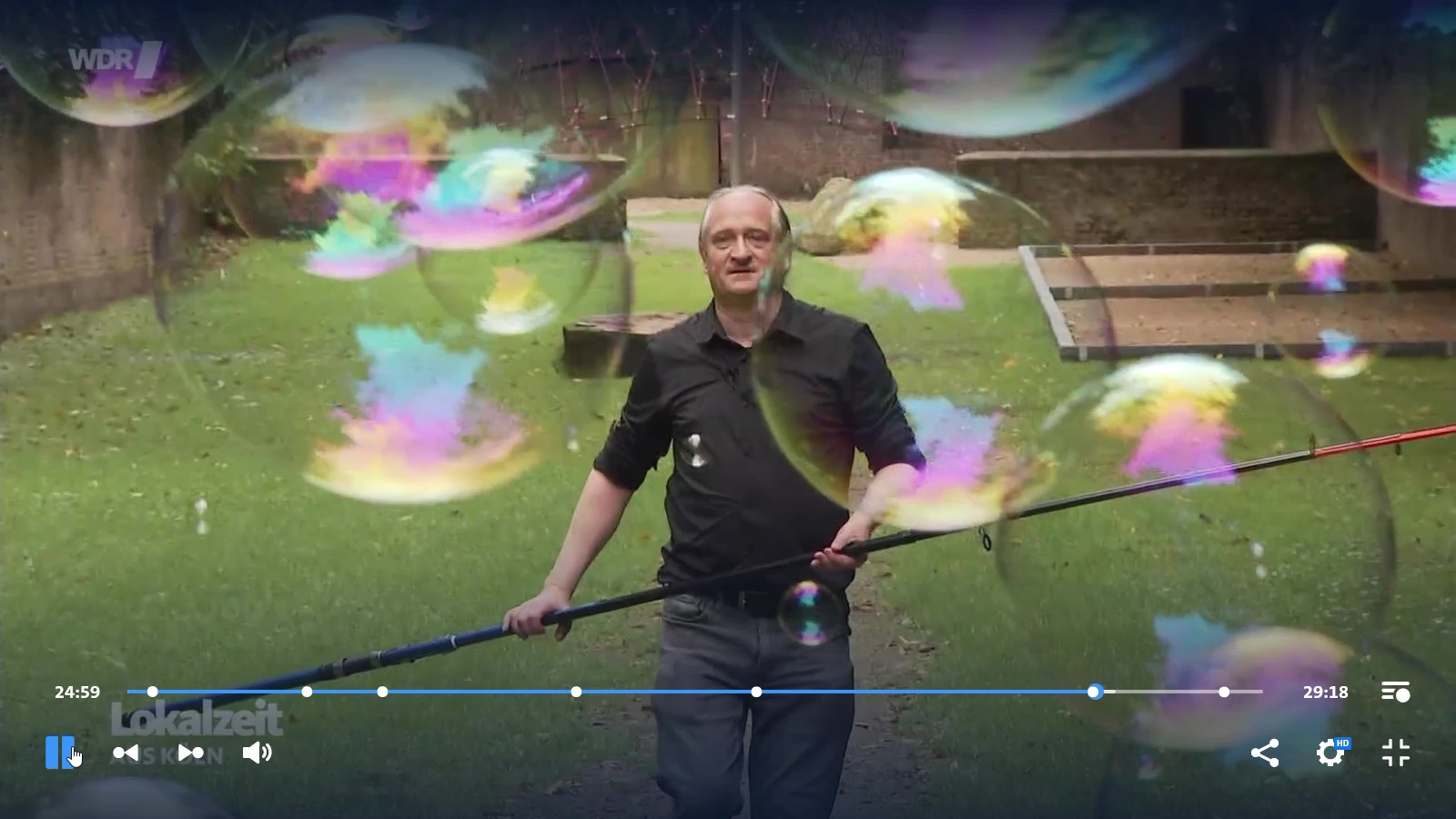 WDR Lokalzeit - Bericht aus dem Seifenblasen Proberaum
